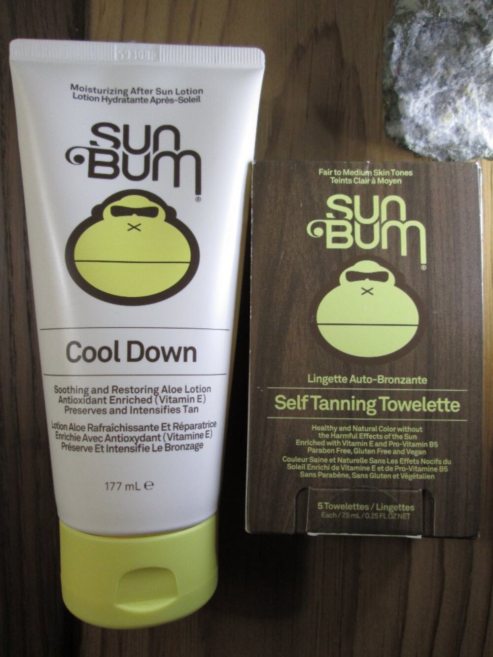 Sun Bum Bundle:  Self Tanning Towelette and Cool Down After Sun Lotion